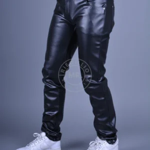 PANTALONE MR.RIEGILIO ZIP LEATHERETTE